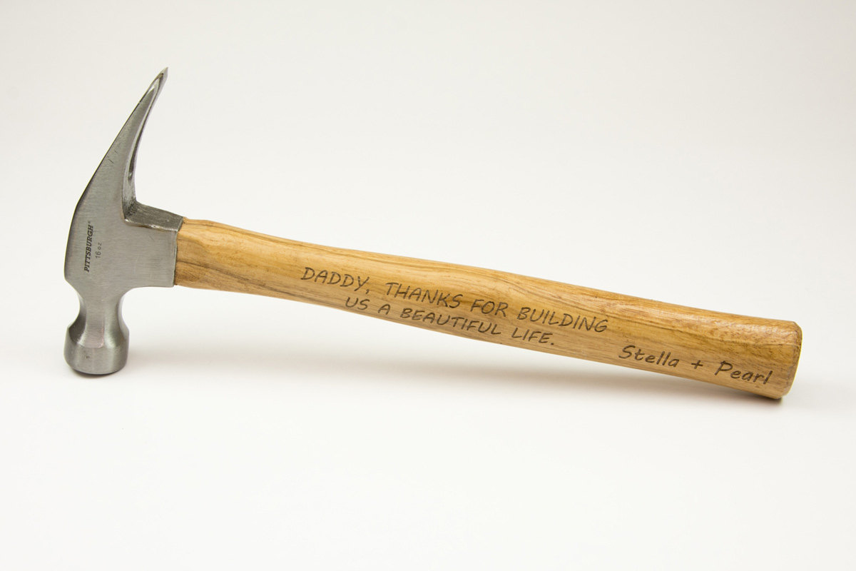 Personalized Hammer - Personalized Gift - Daddys Present Mans Cave