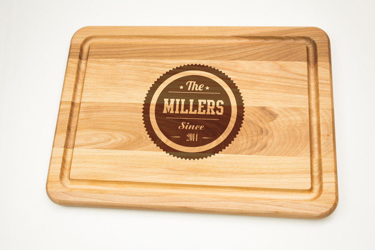 Personalized Cutting Board Gift Engraved Gift For Wedding Cutting Board Select Sizes Laser Cut Engraving On Wood House Warming Decor