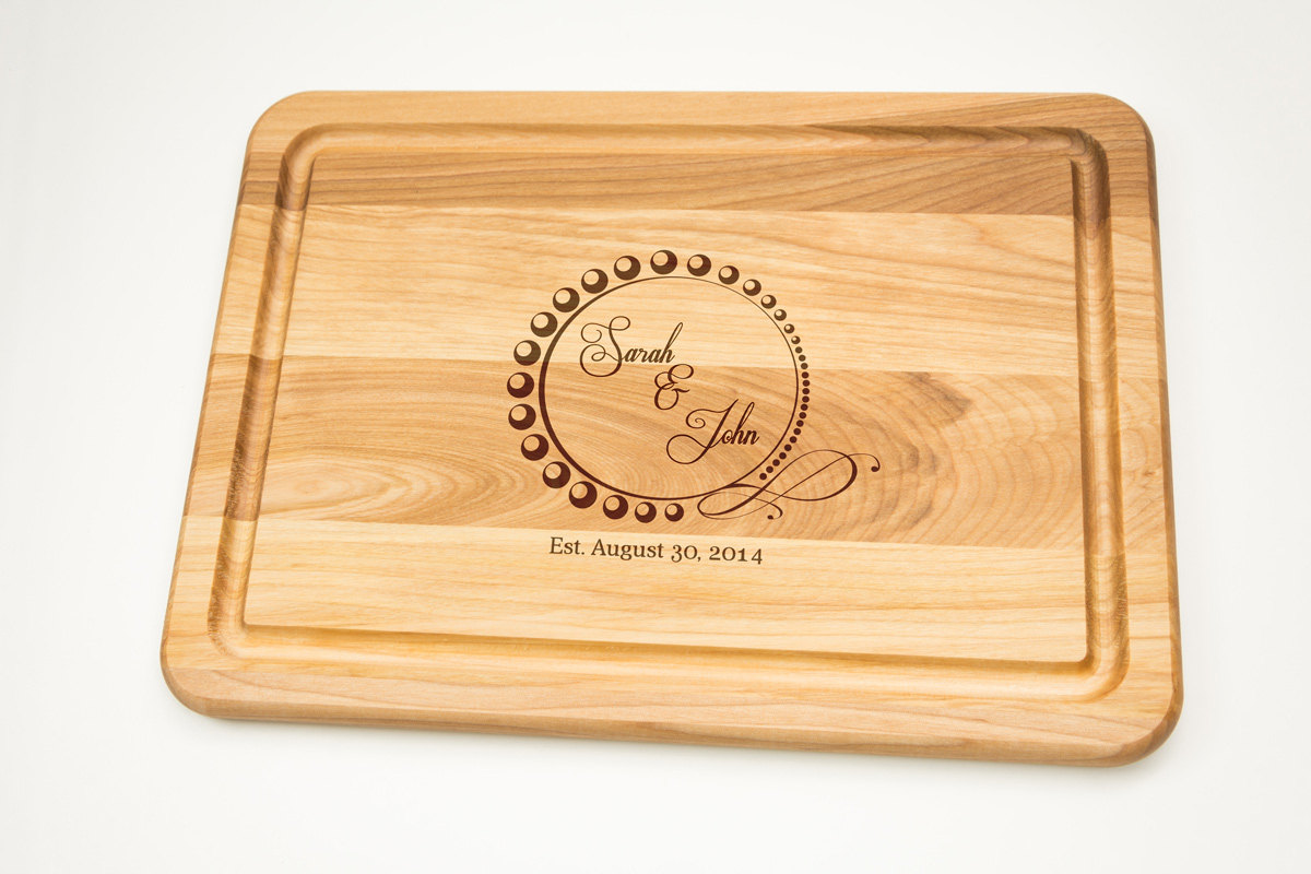 Personalized Etched House Cutting Board | Blue | Orvis